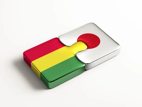 Bolivien Japan Puzzle-Konzept — Stockfoto