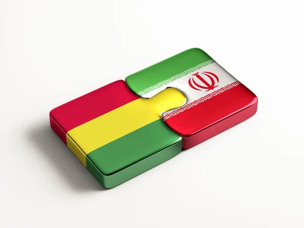 Bolivia Iran puzzel Concept — Stockfoto