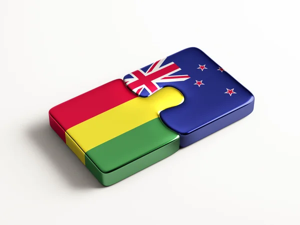 Bolivia New Zealand  Puzzle Concept — Stock Photo, Image