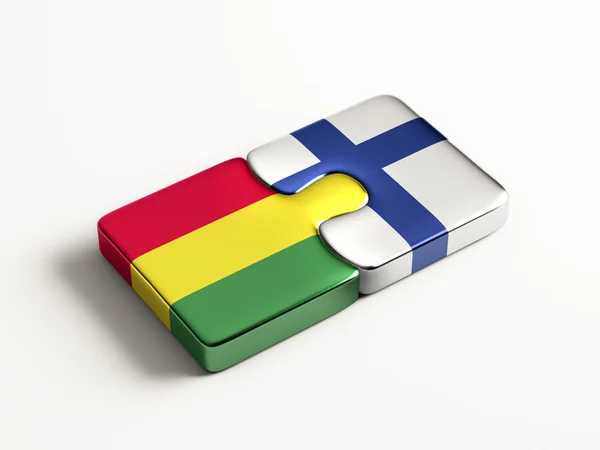 Bolivia Finland  Puzzle Concept — Stock Photo, Image