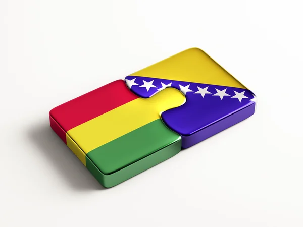 Bosnia y Herzegovina Bolivia Puzzle Concepto — Foto de Stock