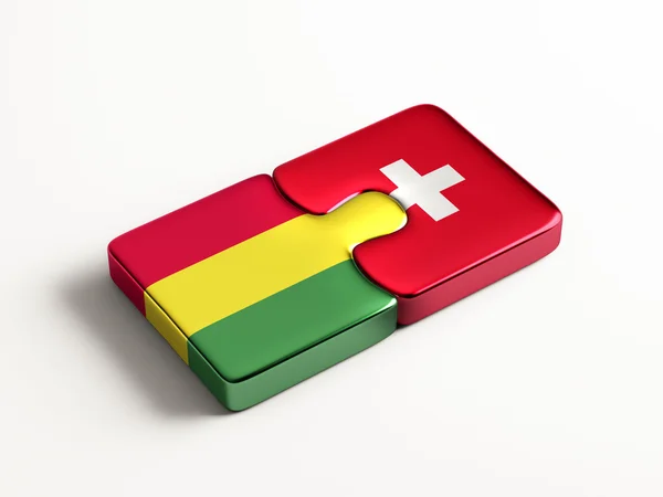 Suiza Bolivia Puzzle Concepto —  Fotos de Stock