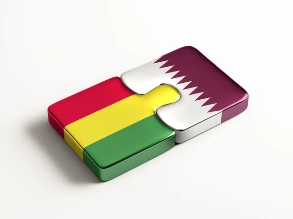 Qatar Bolivien Puzzle-Konzept — Stockfoto