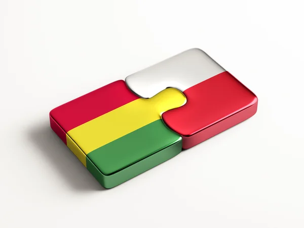 Polonia Bolivia Puzzle Concepto —  Fotos de Stock