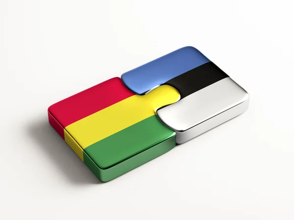 Estonia Bolivia Puzzle Concepto —  Fotos de Stock