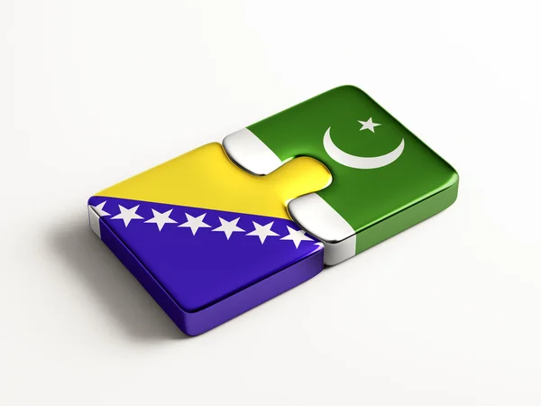 Pakistan Bosnien und Herzegowina Puzzle-Konzept — Stockfoto