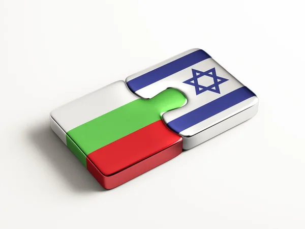 Bulgaria Israel  Puzzle Concept — Stock Photo, Image