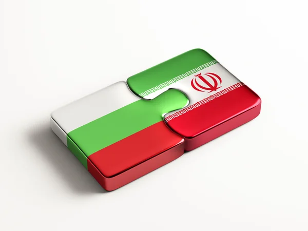 Болгария Iran Puzzle Concept — стоковое фото
