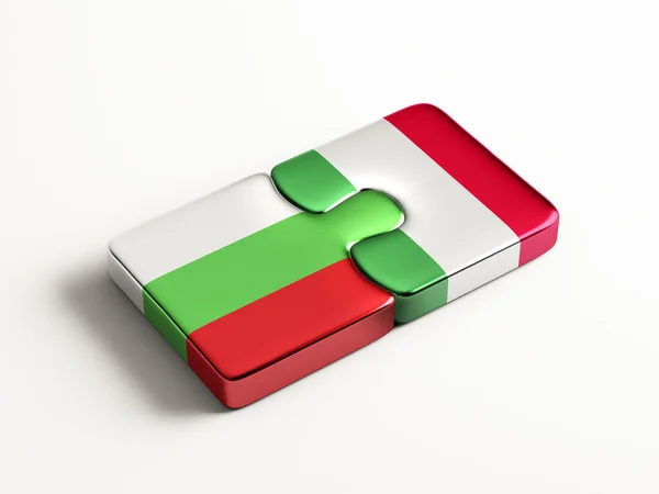 Bulgaria Italia Puzzle Concept — Fotografie, imagine de stoc