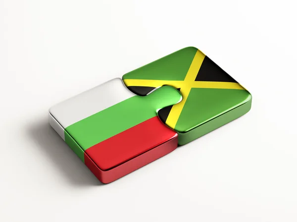Bulgarien Jamaica pussel koncept — Stockfoto