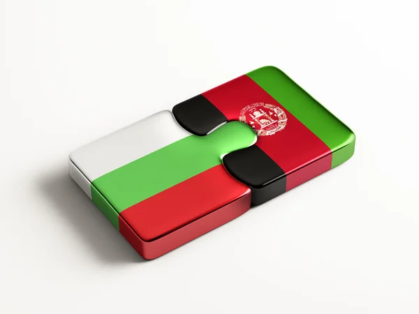 Afghanistan Bulgarie Puzzle Concept — Photo