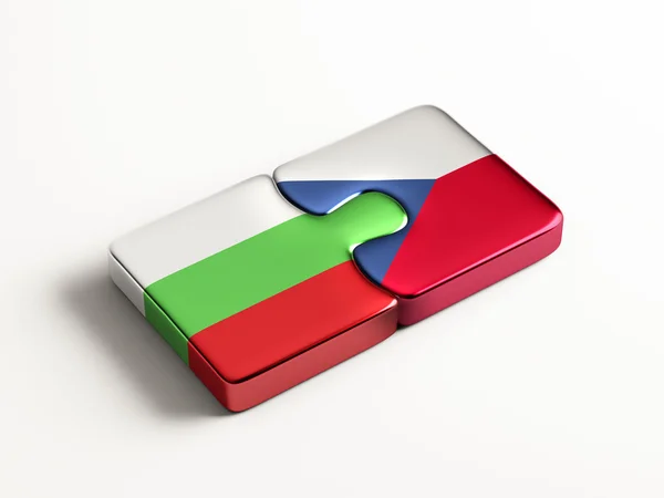 Bulgaria Czech Republic  Puzzle Concept — Stock Photo, Image