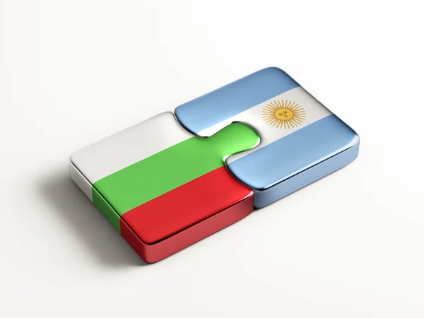 Bulgarije Argentinië puzzel Concept — Stockfoto