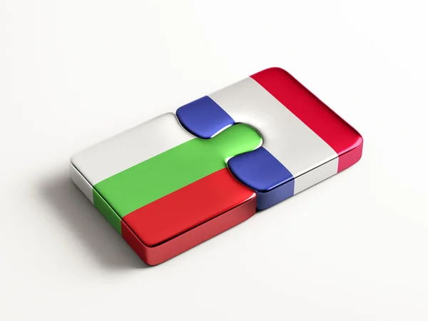 Bulgarije Frankrijk puzzel Concept — Stockfoto