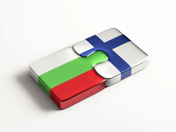 Bulgarije Finland puzzel Concept — Stockfoto