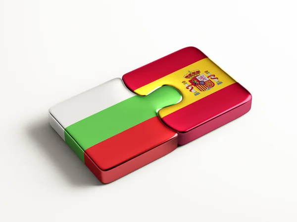 Spain Bulgaria  Puzzle Concept — Stock Photo, Image