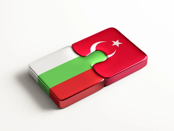 Turkije Bulgarije puzzel Concept — Stockfoto