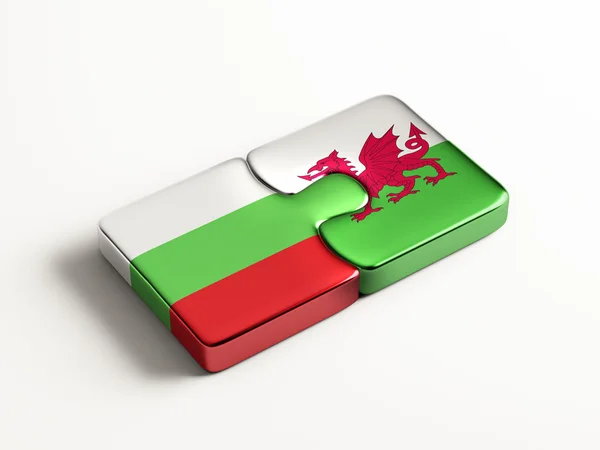 Wales Bulgaria  Puzzle Concept — Stock Photo, Image