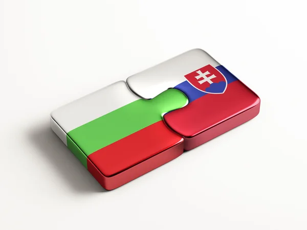 Slovacchia Bulgaria Puzzle Concept — Foto Stock