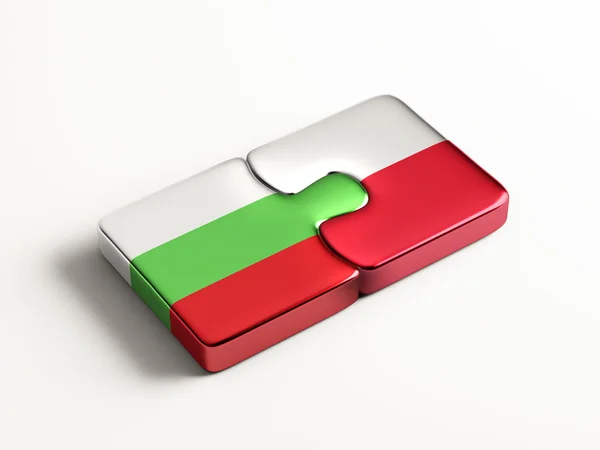 Poland Bulgaria  Puzzle Concept — Stock Photo, Image