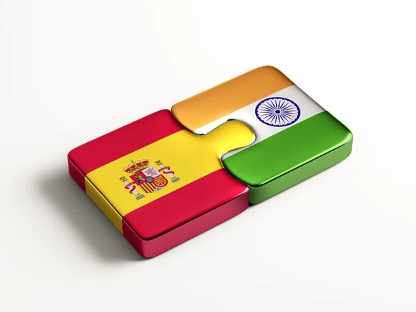 España India Puzzle Concepto —  Fotos de Stock