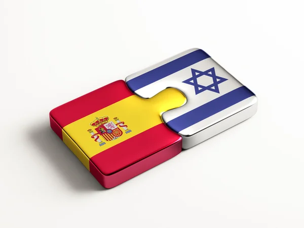 Spanien Israel pussel koncept — Stockfoto