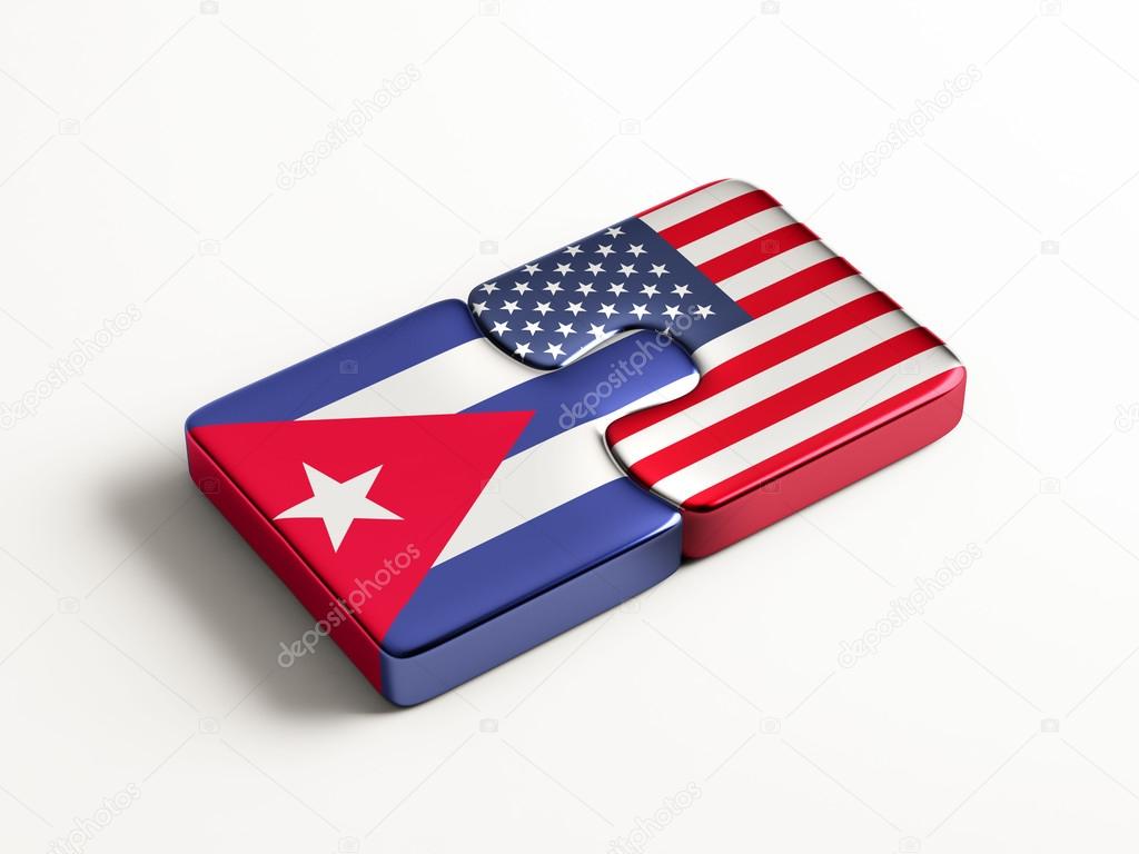 United States Cuba  Puzzle Concept