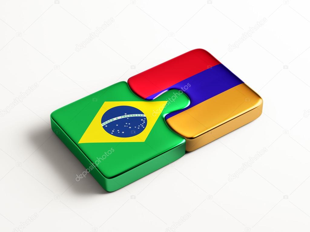 Brazil Armenia  Puzzle Concept