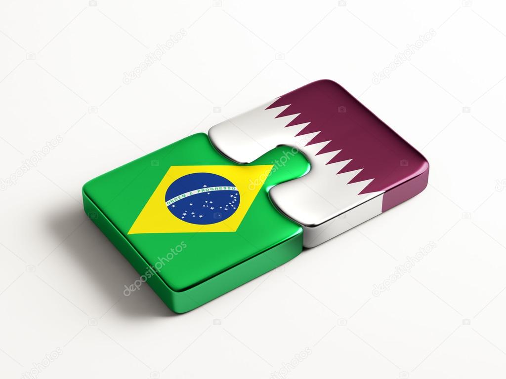 Qatar Brazil  Puzzle Concept
