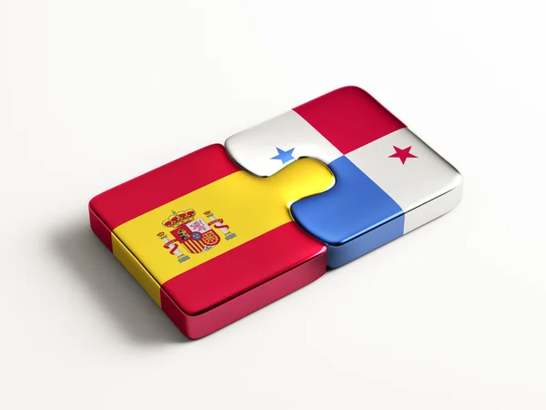 Panamá España Puzzle Concepto —  Fotos de Stock