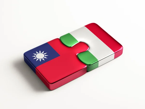 Tajwan Włochy logiczne pojęcia — Zdjęcie stockowe