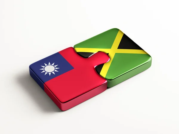 Taiwan Giamaica Puzzle Concept — Foto Stock