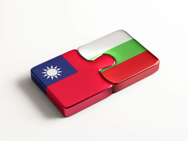 Taiwan Bulgarije puzzel Concept — Stockfoto