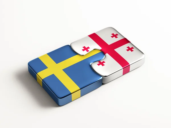 Schweden georgia puzzle konzept — Stockfoto