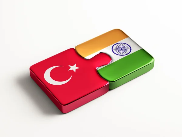 Turkije India puzzel Concept — Stockfoto