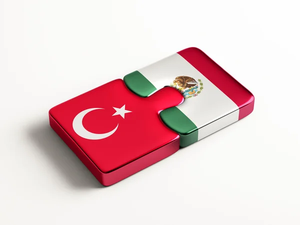 Turquie Mexique Puzzle Concept — Photo