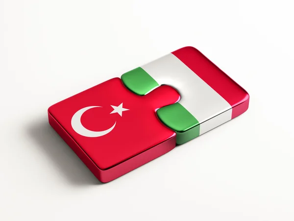 Turkije Italië puzzel Concept — Stockfoto