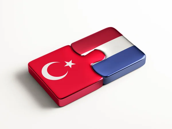 Turquie Pays-Bas Puzzle Concept — Photo