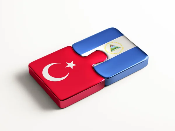 Turquie Nicaragua Puzzle Concept — Photo