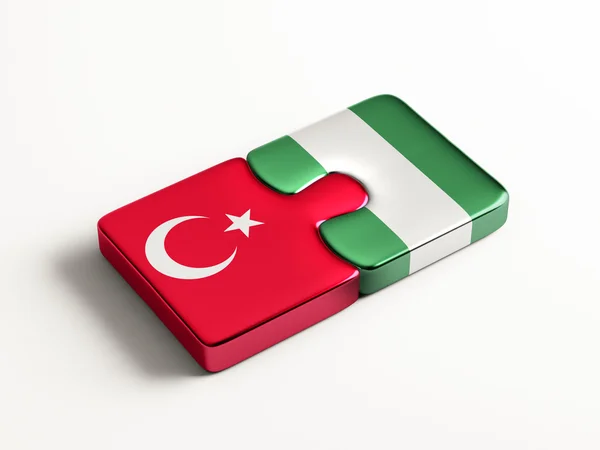 Turkije Nigeria puzzel Concept — Stockfoto