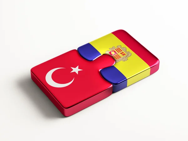 Turquie Andorre Puzzle Concept — Photo