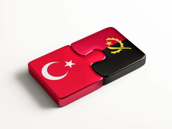 Turkije Angola puzzel Concept — Stockfoto