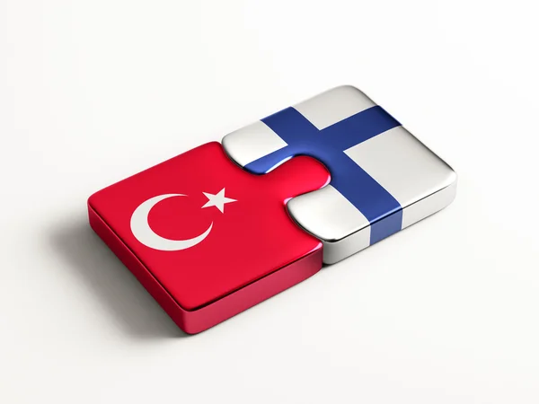 Turkije Finland puzzel Concept — Stockfoto