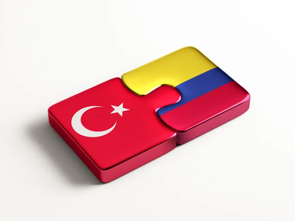 Turquía Colombia Puzzle Concepto —  Fotos de Stock
