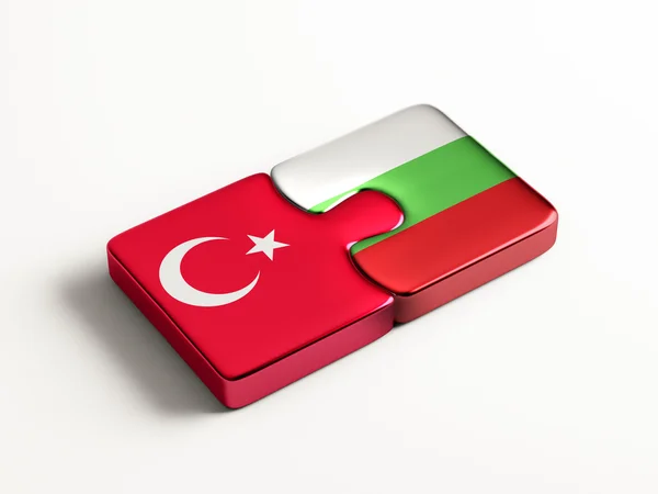 Turkije Bulgarije puzzel Concept — Stockfoto