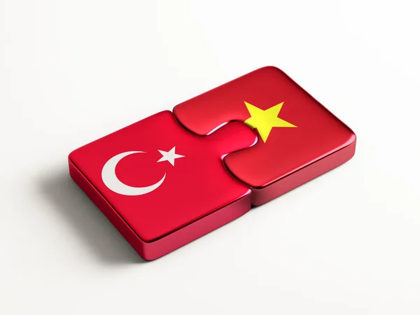 Vietnam Turkije puzzel Concept — Stockfoto