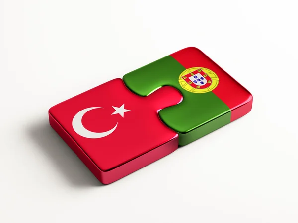 Portugal Turquía Puzzle Concepto —  Fotos de Stock