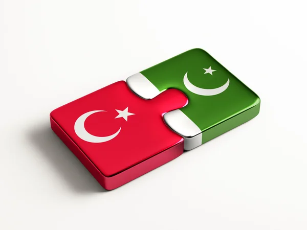 Pakistan Turkije puzzel Concept — Stockfoto
