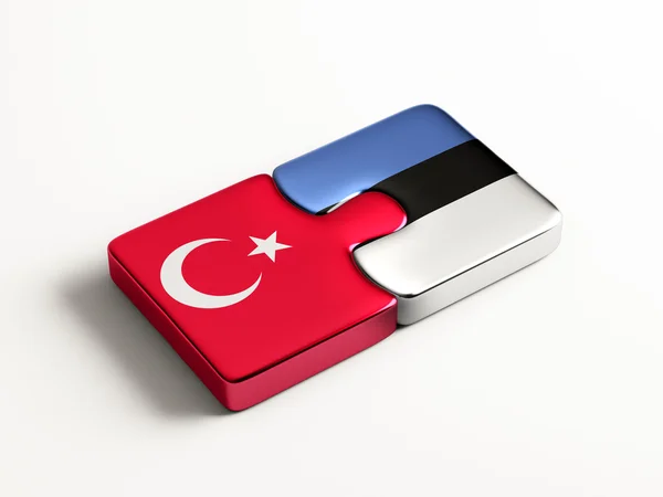 Estonie Turquie Puzzle Concept — Photo