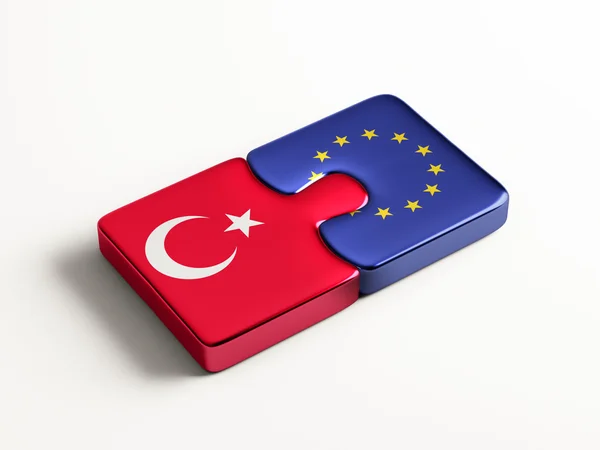 Unión Europea Turquía Puzzle Concepto —  Fotos de Stock
